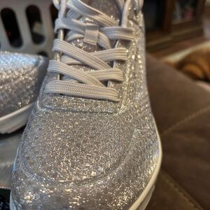 Skechers Sparkling Silver Sneakers